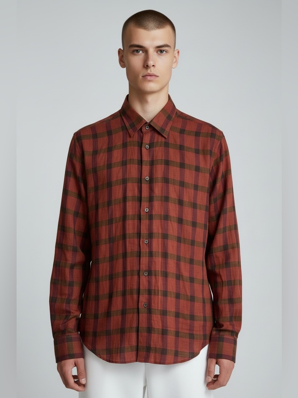 Maurizio Baldassari Sport Plaid Shirt